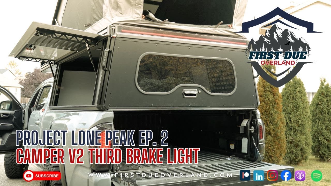 Project Lone Peak Camper Ep. 2 | DIY Wiring the Cybertruck Style 3rd Brake Light