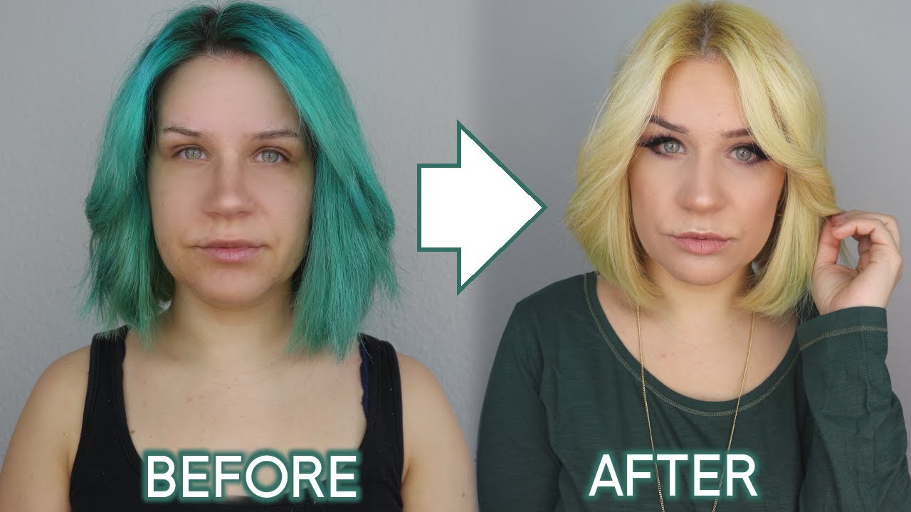Von Grün zu Blond OHNE Bleach! | LilixyMee