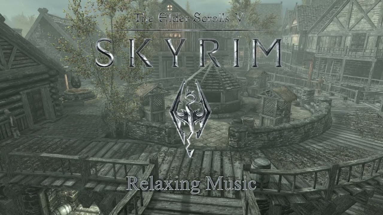 Life in Riften | Cozy City Ambience & Calm Fantasy Music)