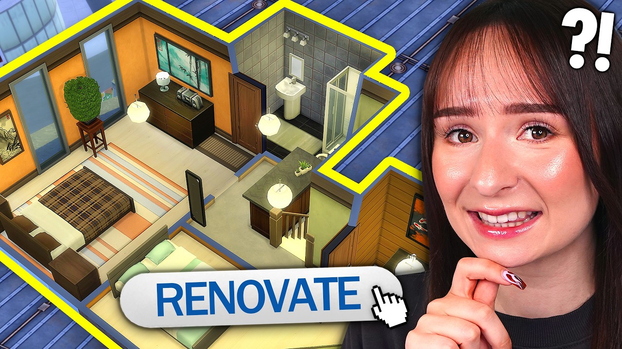 I renovated a CITY LIVING APARTMENT challenge in The Sims 4