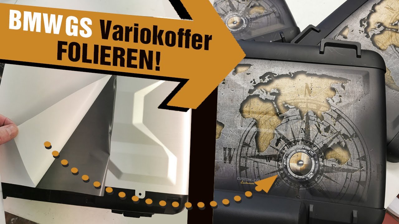 BMW R1200 1250 GS Vario Koffer Kofferfolie Schutzfolie Folierung Aufkleber by custom company