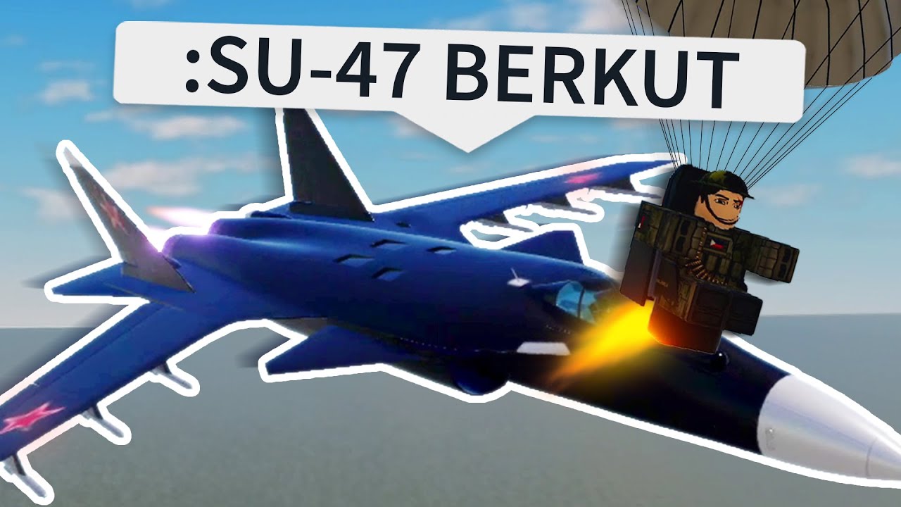 ROBLOX War Tycoon Funny Moments (SU-47 BERKUT)