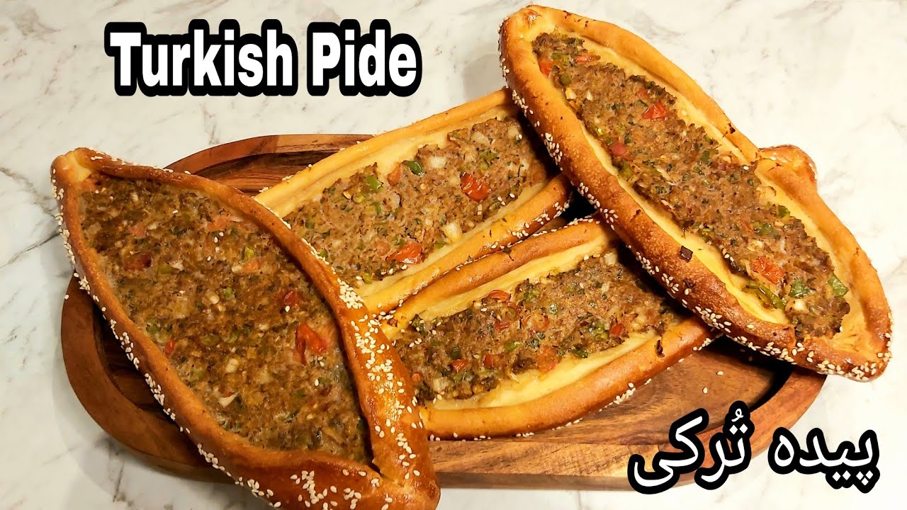 Turkish Pide With Easy And Delicious Recipe |  پیده تُرکی با طرز تهیه آسان و خوشمزه