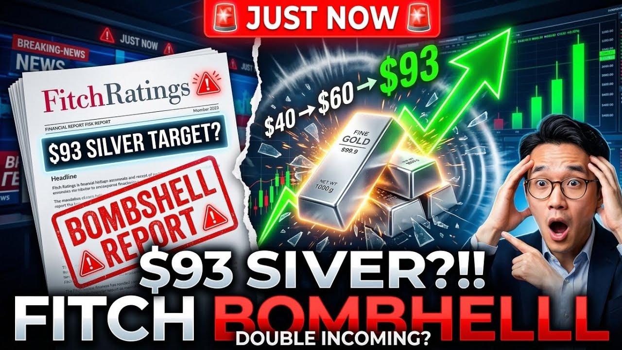 🚨 ТОЛЬКО ЧТО: Fitch сенсационно объявило о снижении цены на серебро до 93 долларов — по прогнозам...