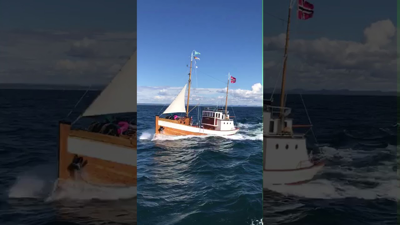 Solbris m/3syl Callesen filmet fra Sjøbakk m/3syl Grenaa