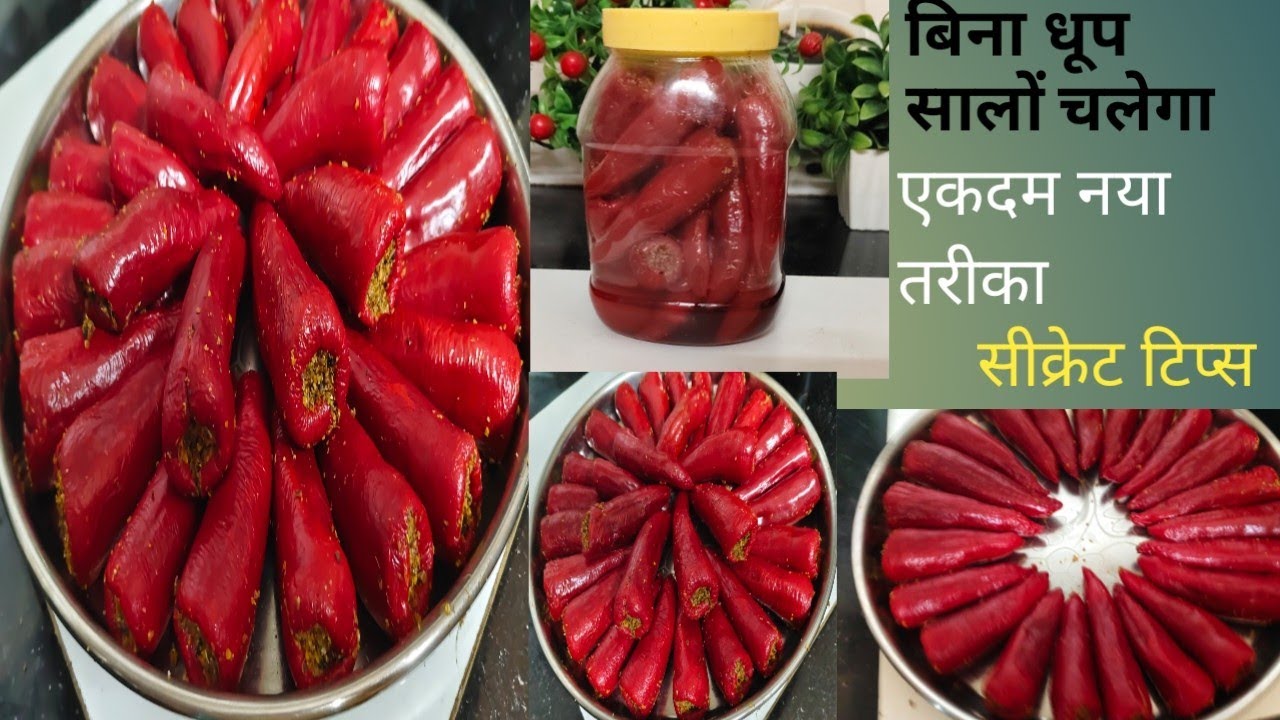 लाल मिर्च अचार बनाने का सबसे आसान और नया तरीका बिना धूप की सालों चलेगा |