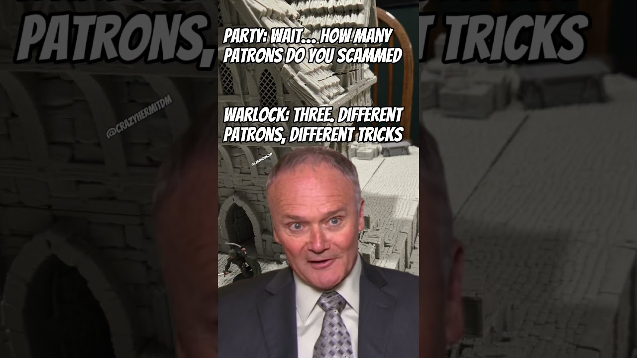 When you realize the Warlock in D&D doesn't multiclass, he multi-patrons