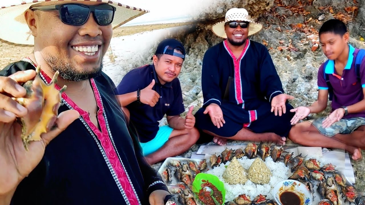 Olahan Kerang Bakar bumbu, Nikmatnya Tiada Tara.., Disantap Dibawah Tebing Batu Cadas.