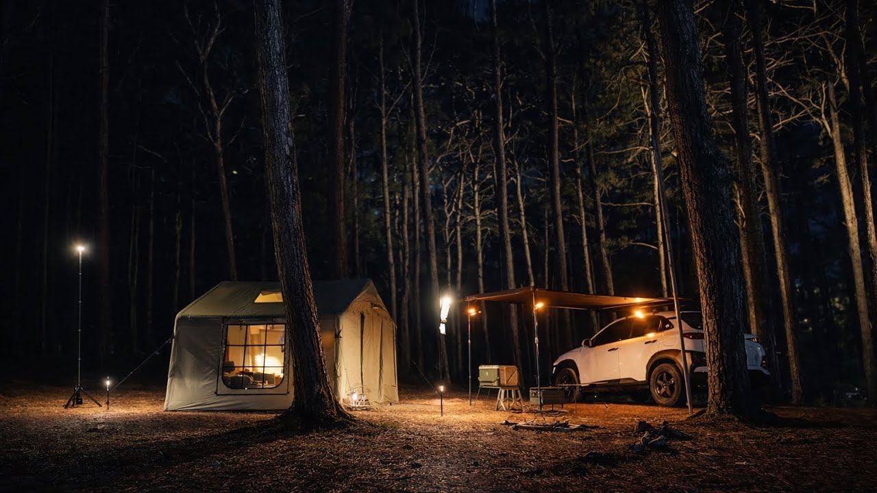 This Night in the Forest felt different | Solo Car Camping | Air Tent | Mushe x3