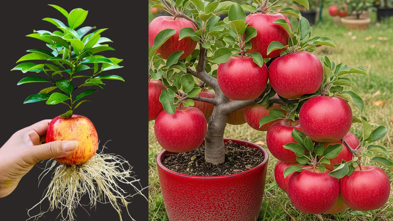 Super Special Technique for Propagating Apples With Aloe Vera, how to growing apples trees