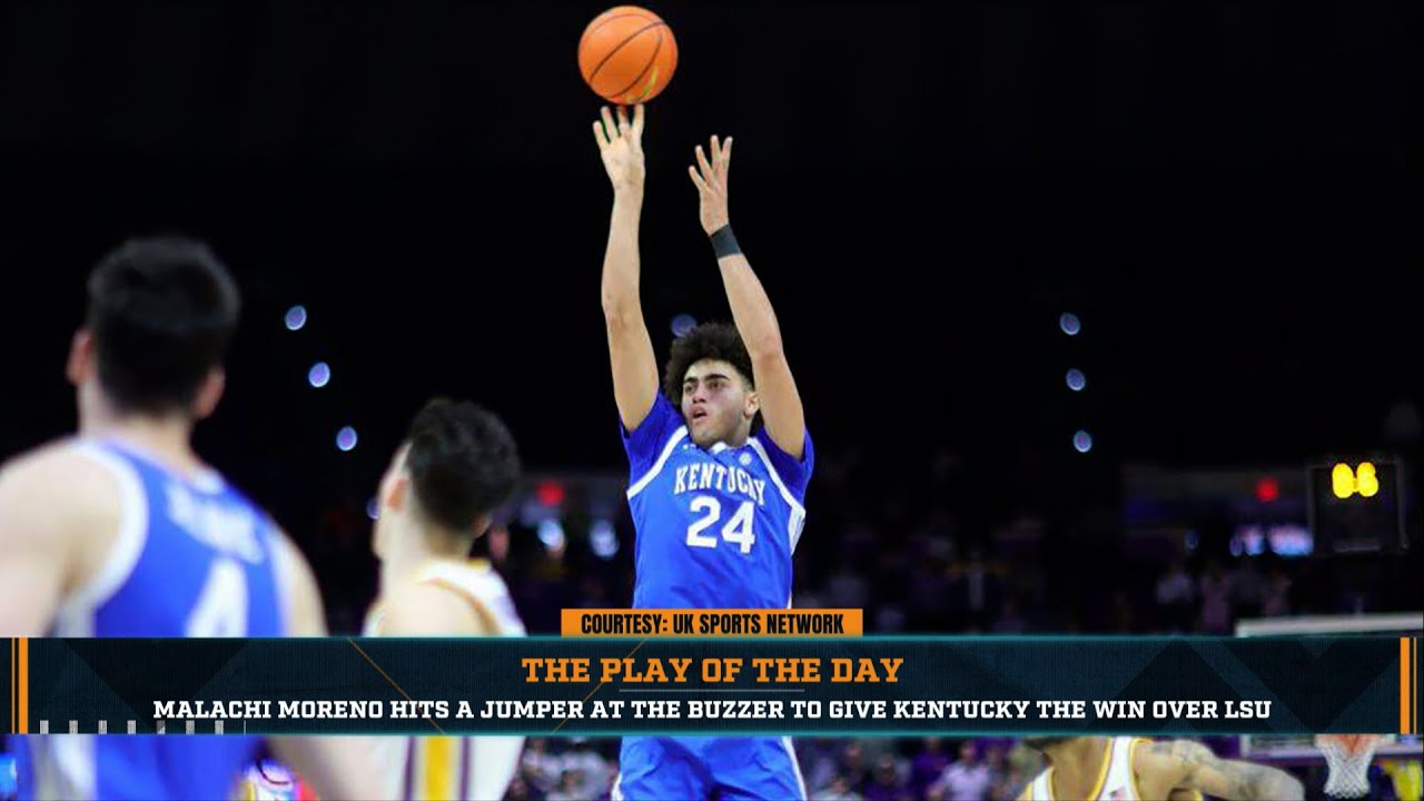Play Of The Day: Malachi Moreno Hits A Jumper At The Buzzer To Give Kentucky The Win | 1/15/26