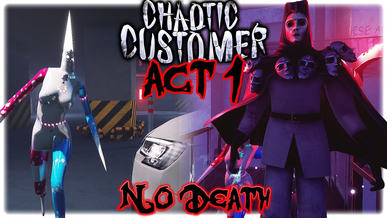 Chaotic Customer All zones (No Death, All collection) | Dark Deception Fan Game