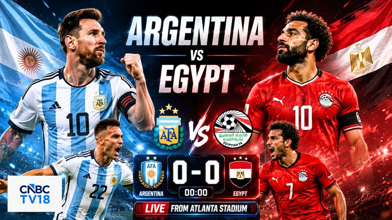 🔴Argentina Vs Egypt LIVE: FIFA World Cup 2026 Round of 16 Knockout Match | Messi Vs Salah | N18G