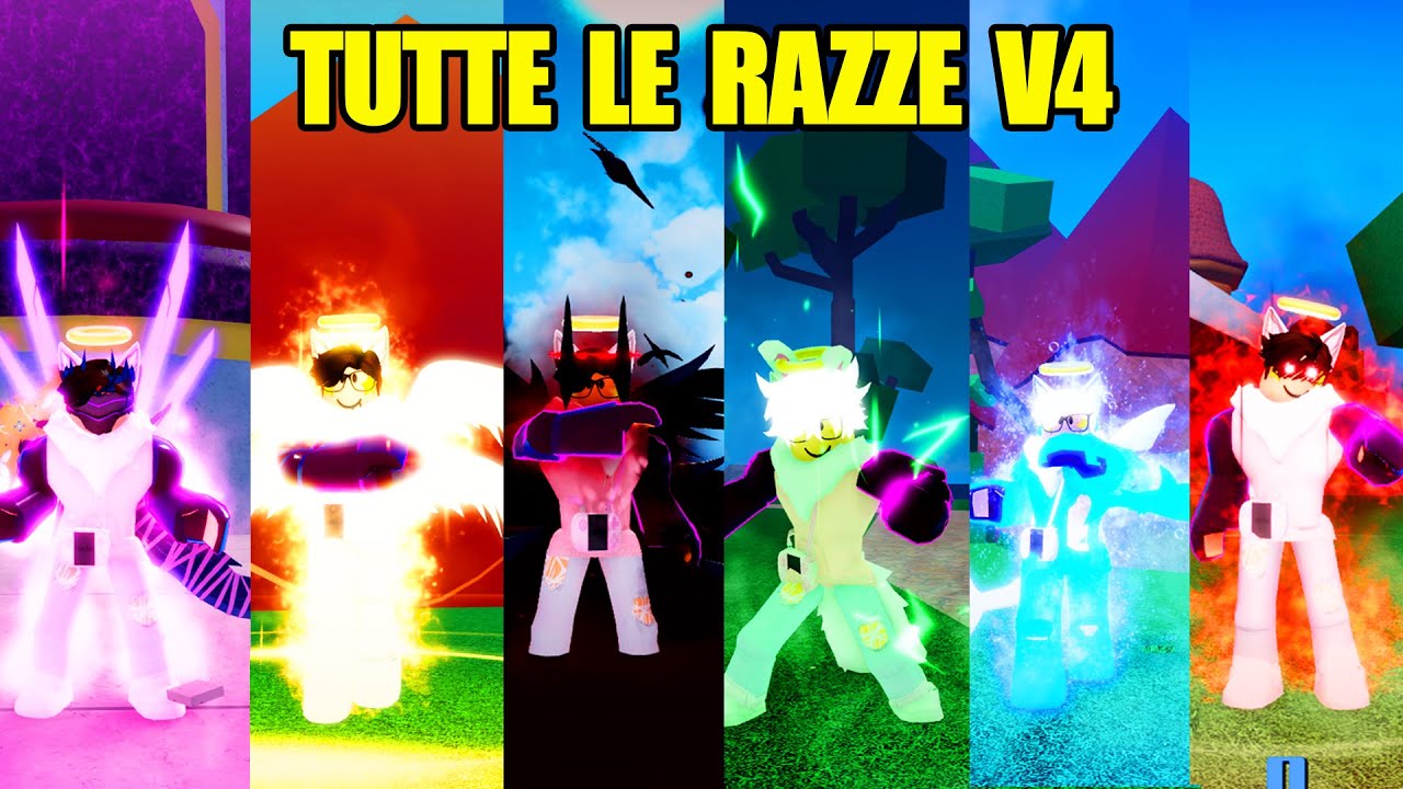 OTTENGO TUTTE Le RAZZE V4 Su ROBLOX Blox Fruit