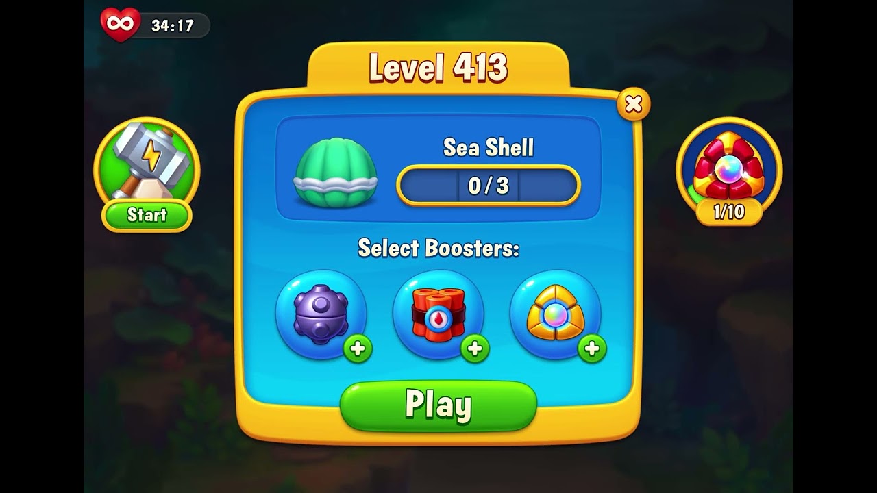 Yay! Completed level 411 in Fish Dome