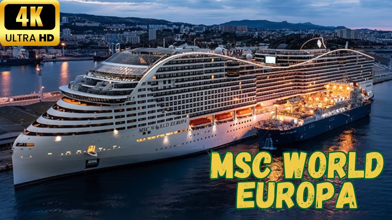 【4K】MSC World Europa: Посадка - Экскурсия по Каютам - Завтрак, Обед и Ужин - 60 fps (Полная Версия)