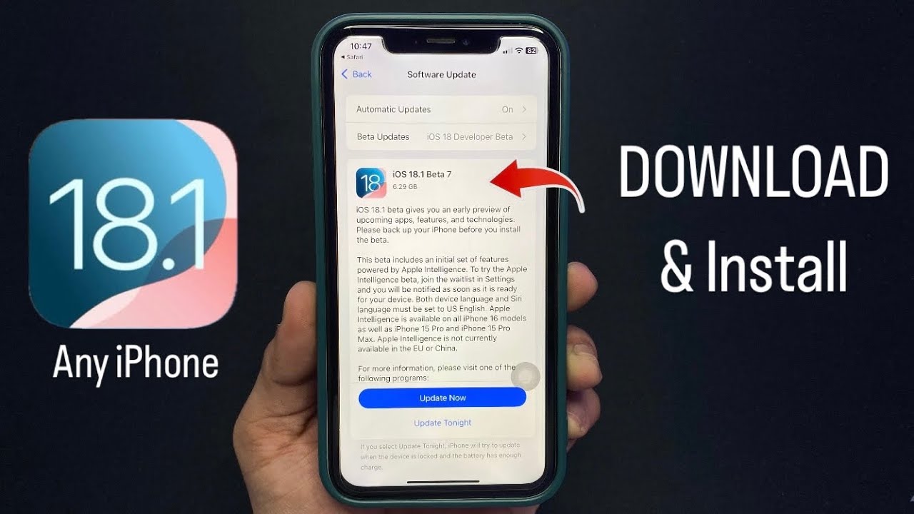 How To Install iOS 18.1 on any iPhone - Download iOS 18.1 on any iPhone