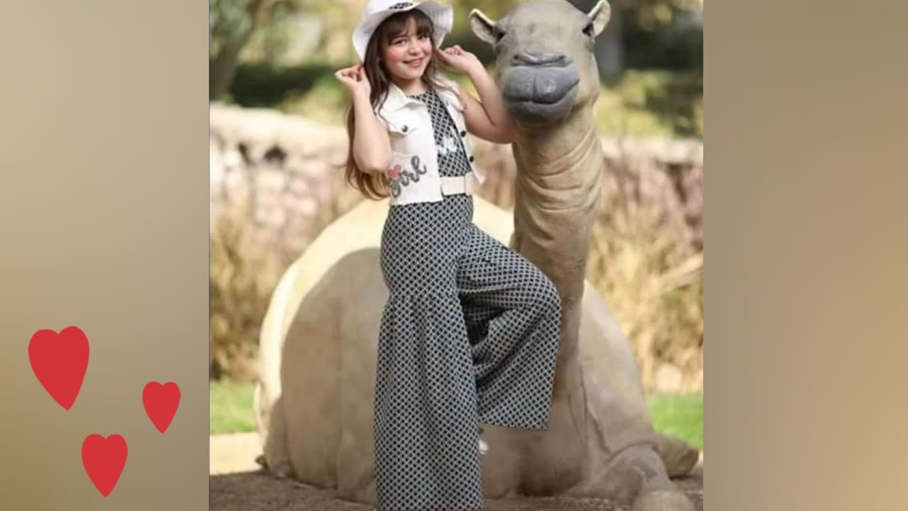 قص وخياطة سلوبت بناتى رائع للعيد (طريقة عمل سلوبت( جامبسوت) سلوبيت  بكشكشة من الاسفل