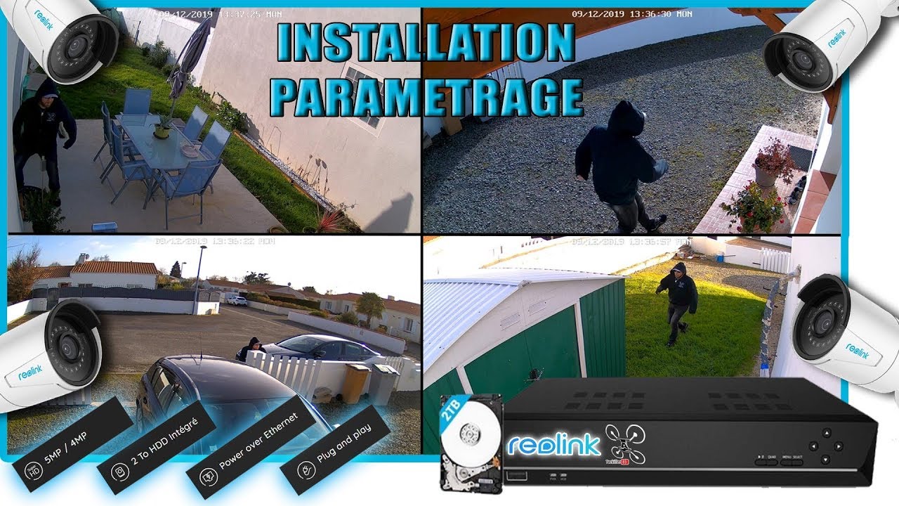 REOLINK Caméras de surveillance NVR 2Go - Réglages Paramètres - Un excellent système !