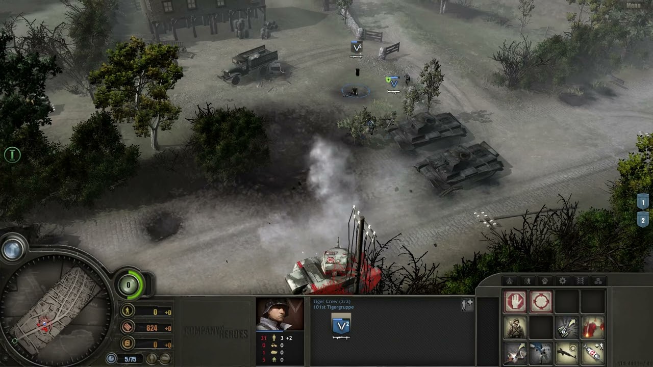 COH1.107, 2. Retreat from Villers-Bocage, Part 2, Expert, Full Objective, Company of Heroes 1