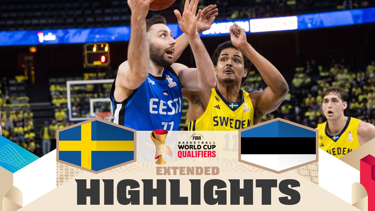 Sweden 🇸🇪 v Estonia 🇪🇪 | Extended Highlights | FIBA Basketball World Cup 2027 European Qualifiers