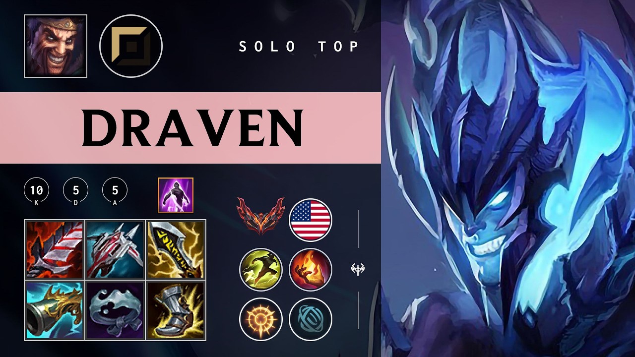 Draven Top vs Varus - NA Grandmaster Patch 26.05