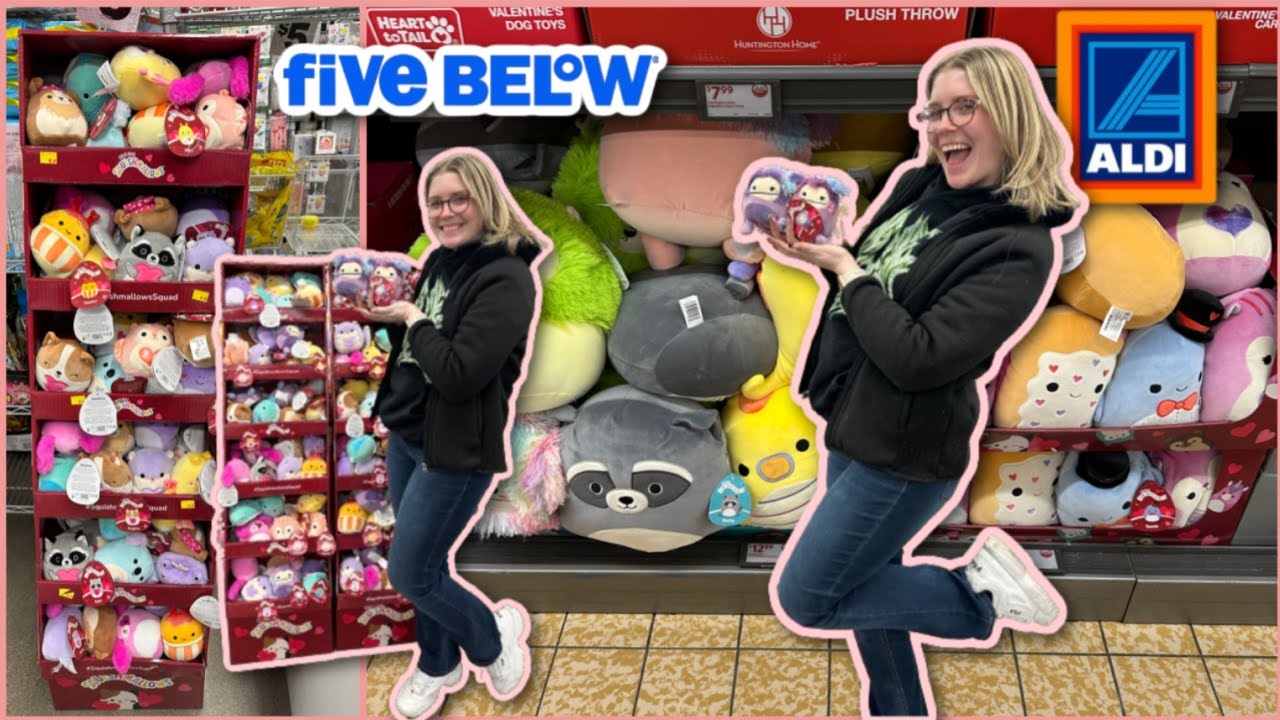 Squishmallow Hunting Five Below Valentine's Day DROP + ALDI DROP!