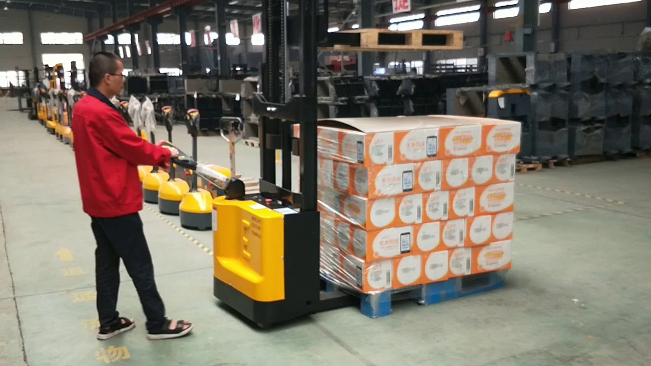 1500kg /3m electric pallet stacker  #palletstacker  #forklift #empilhadeira #electricstacker
