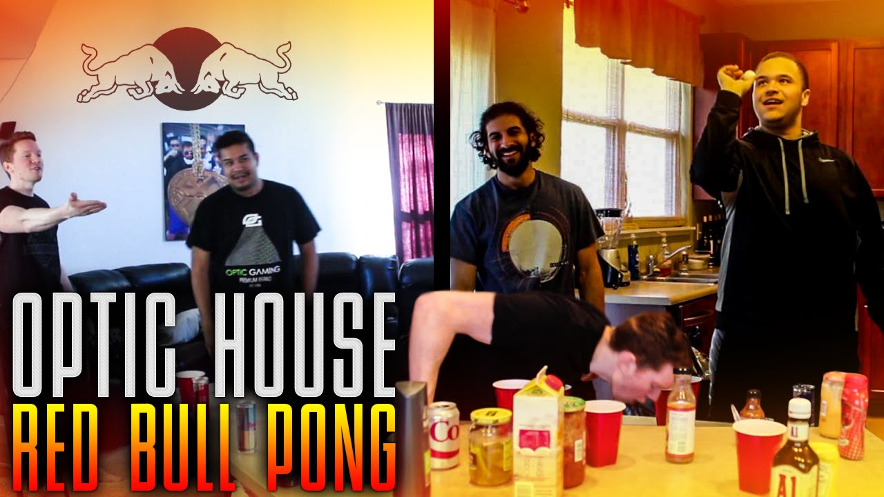 OPTIC HOUSE RED BULL PONG CHALLENGE!