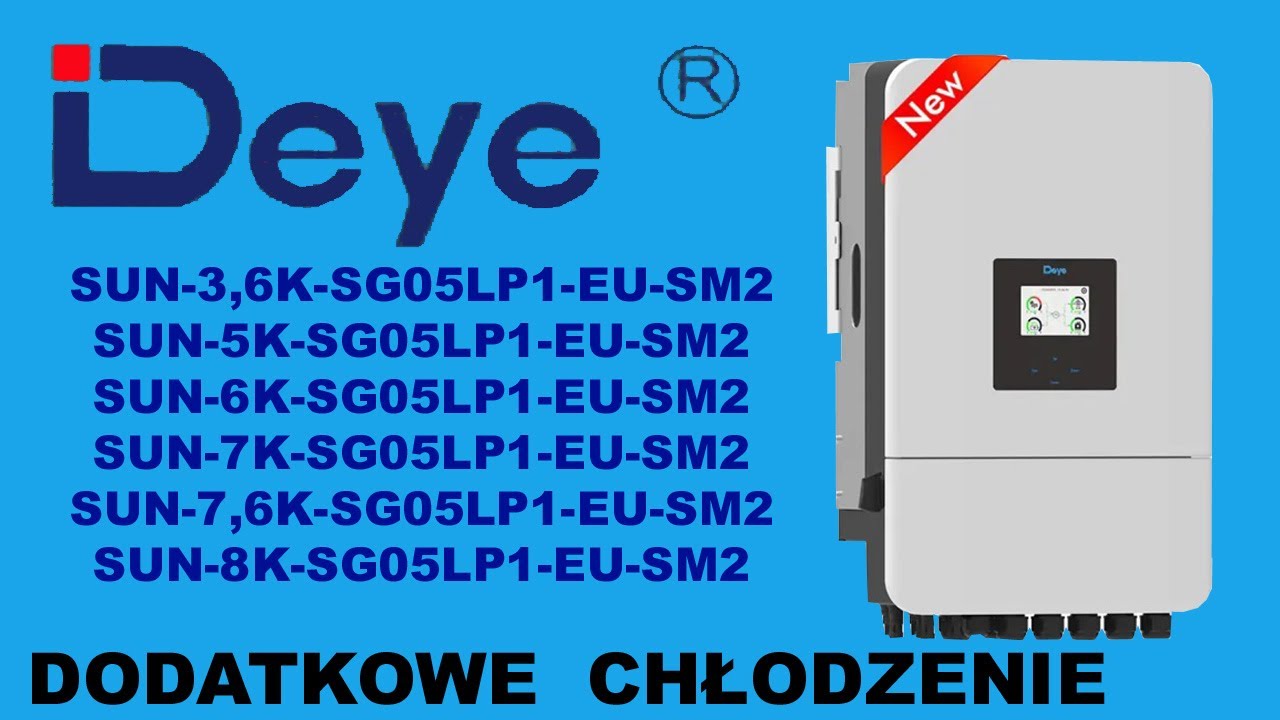 DEYE chłodzenie falownika SUN-6K-SG05LP1-EU-SM2 falownik hybrydowy