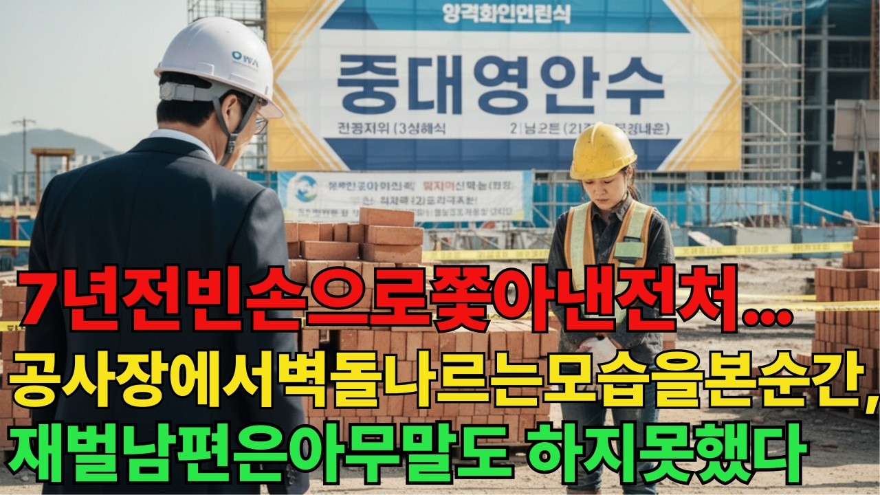 “쫓아내지만 말아주세요” 막노동장에서 다시 만난 전처… 남편은 오열했다