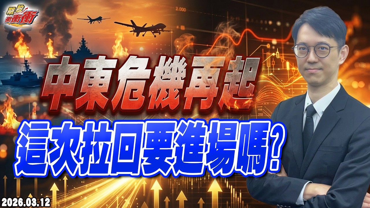【中東危機再起，這次拉回要進場嗎?】翁士峻 期股衝衝衝2026/03/12