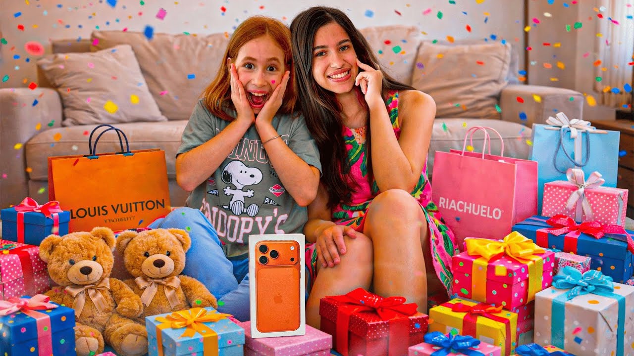 ABRINDO MEUS PRESENTES DE ANIVERS&Aacute;RIO ( Susu e fam&iacute;lia ) 