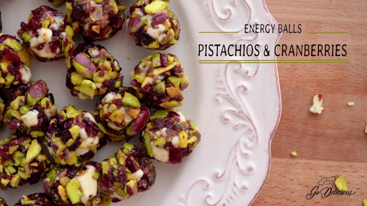 Cranberry Pistachios Energy Balls