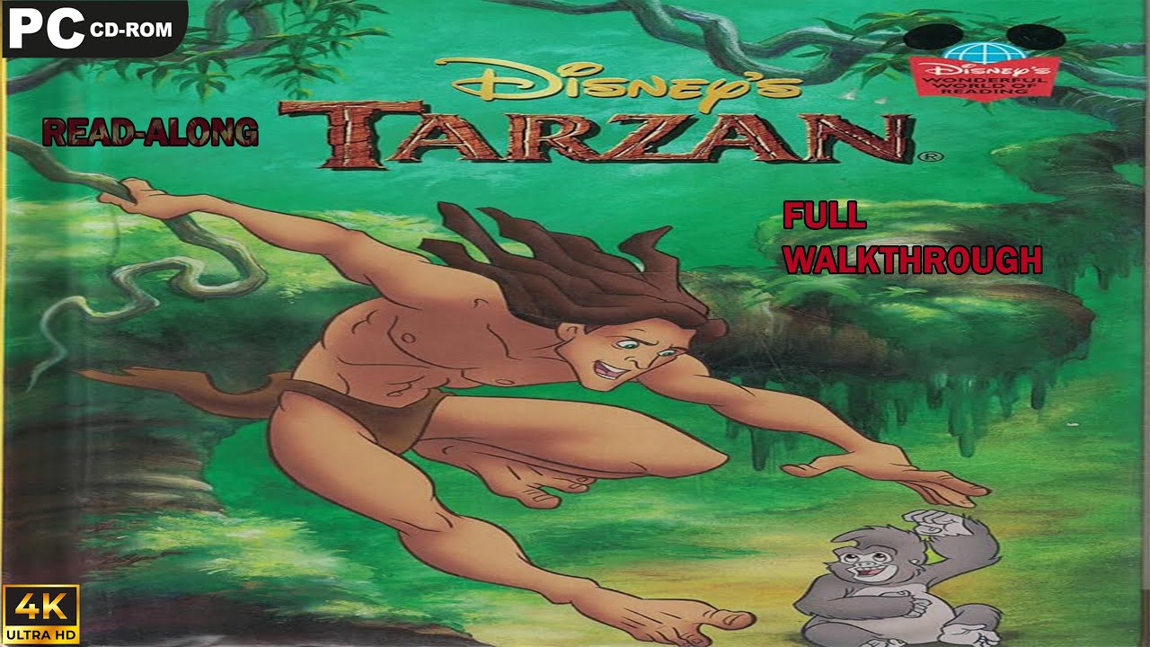 Disney's Tarzan  : Read Along  [PC]  -  Full Walkthrough - 4k UHD 60Fps
