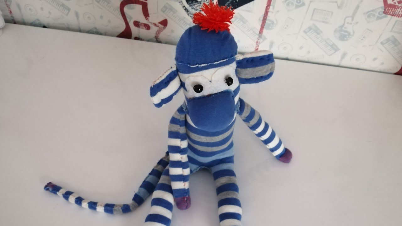 ÇORAPTAN MAYMUN OYUNCAK YAPIMI 🐒MAKING MONKEY TOYS FROM SOCKS
