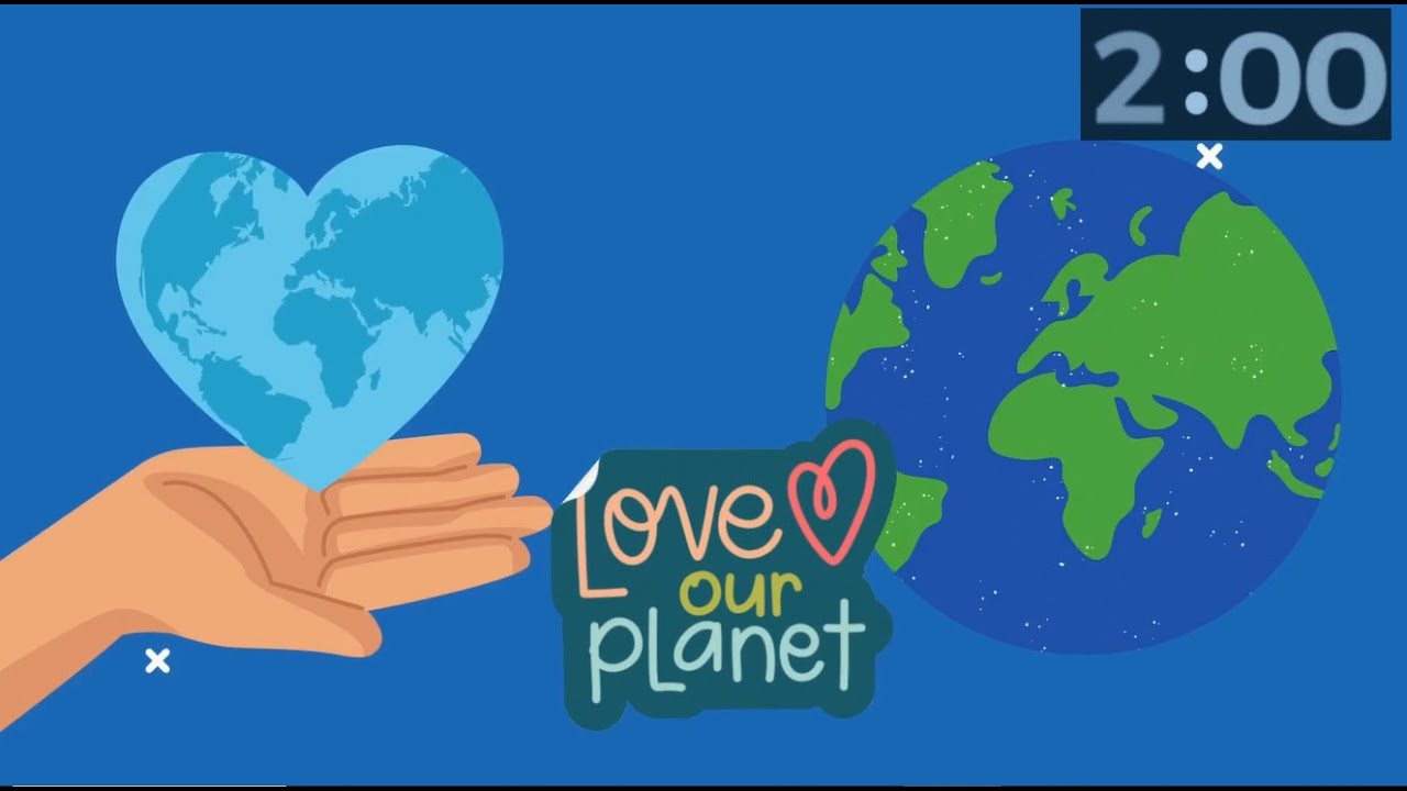 🌍 Earth Day Countdown: Journey Through Animated Landscapes in 2 Minutes ⏳