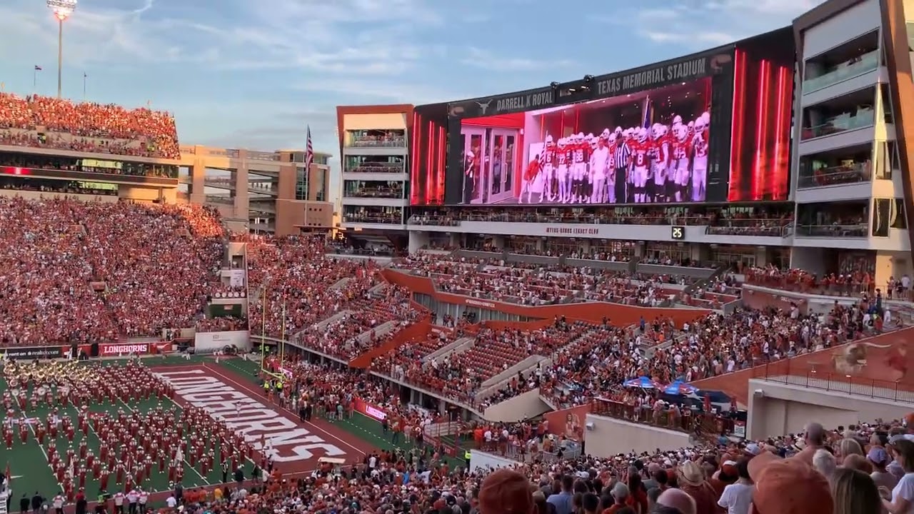 University of Texas Longhorns Football Team’s new way of entering DKR Stadium - September 16, 2023