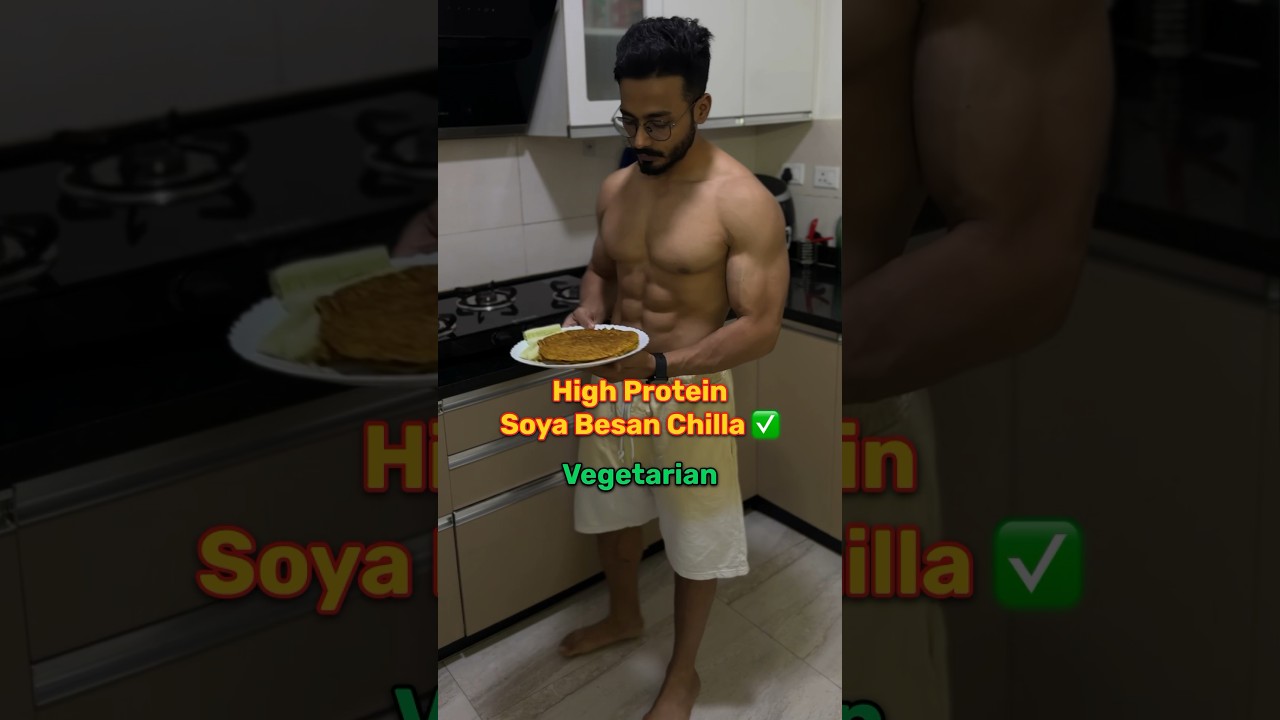 High protein soya besan chilla ✅(Read Description) 