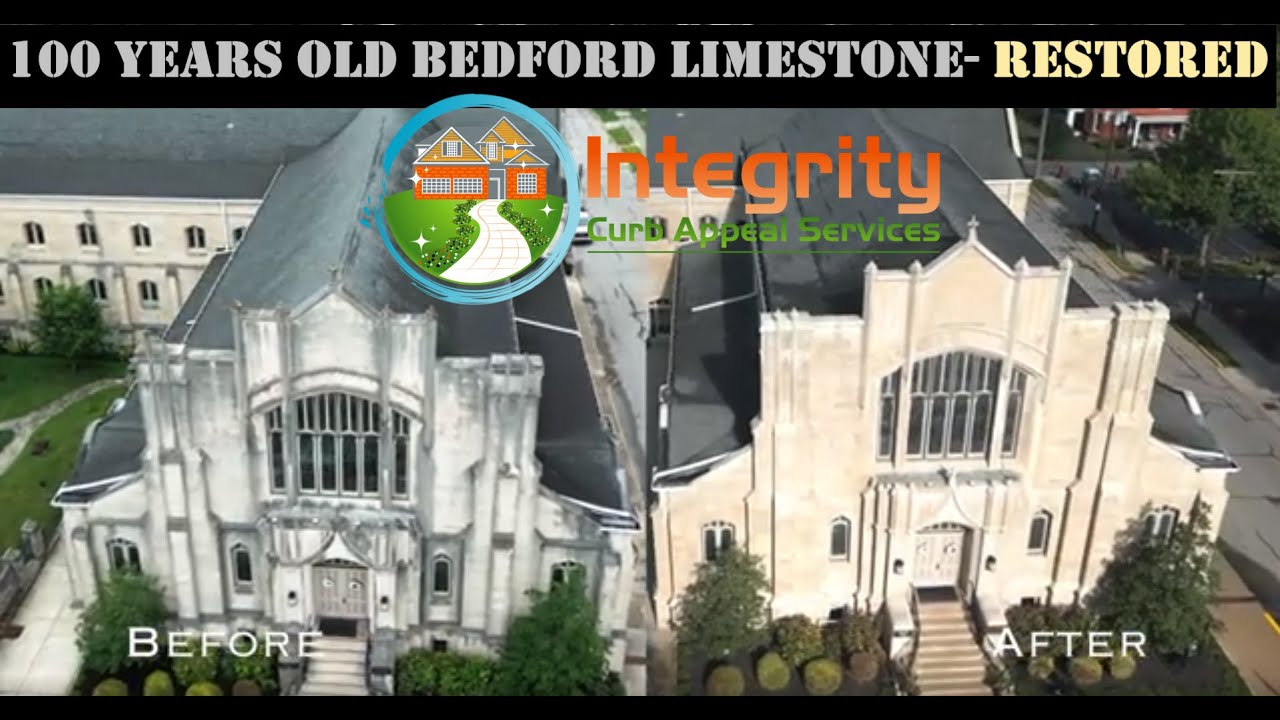Historic Limestone Building Restorative Cleaning