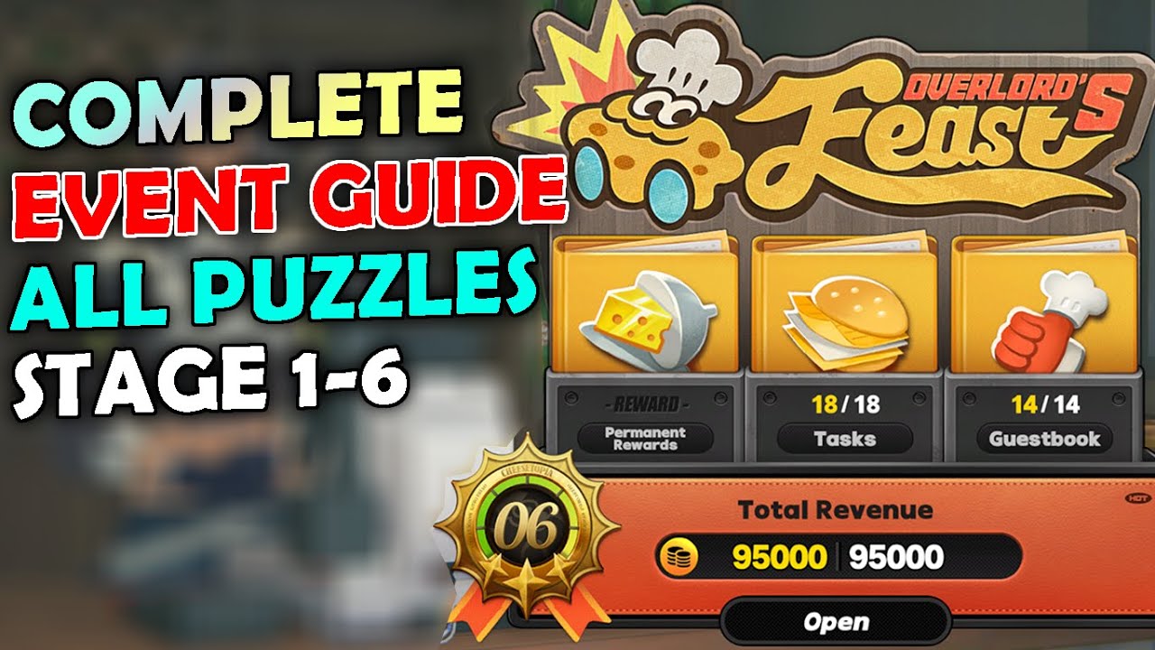 Overlord's Feast Complete Event Guide Stage 1-6 All Puzzles | Zenless Zone Zero