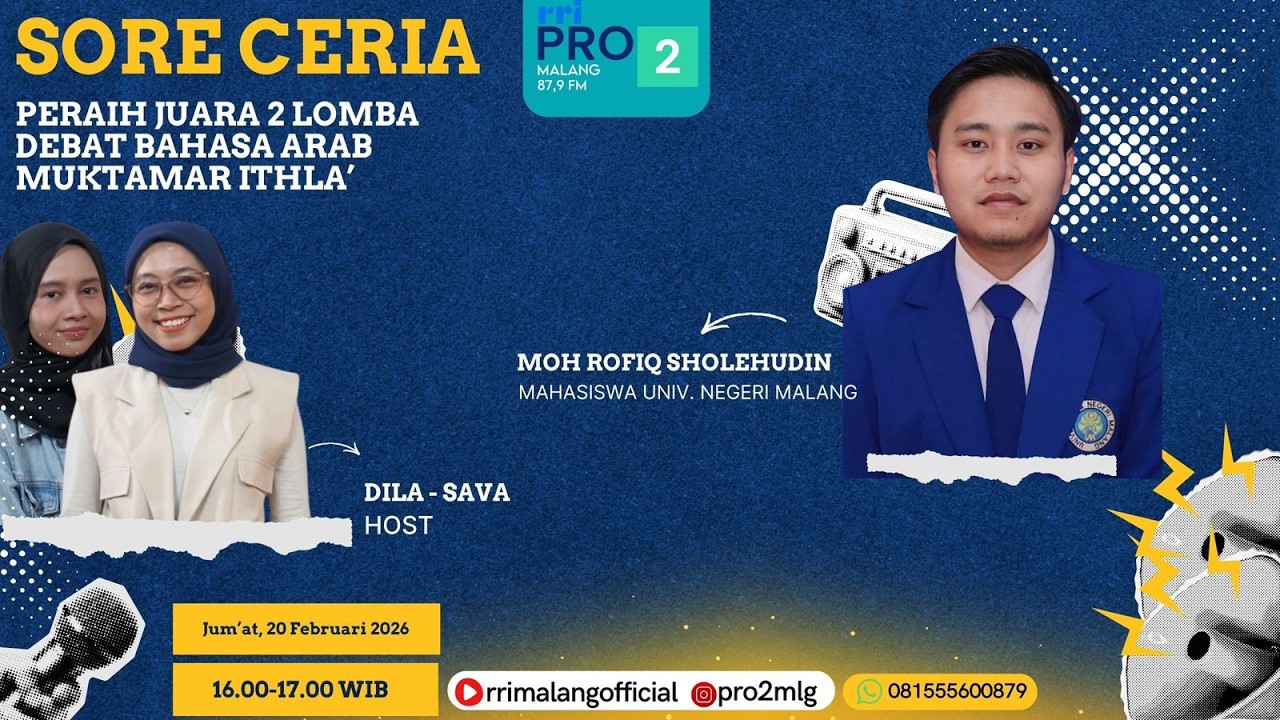 Sore Ceria - Peraih Juara 2 Lomba Debat Bahasa Arab Muktamar Ithla'