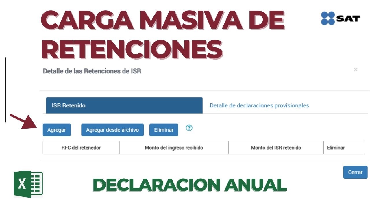 Carga Masiva de Retenciones de ISR en la Declaración Anual 2025
