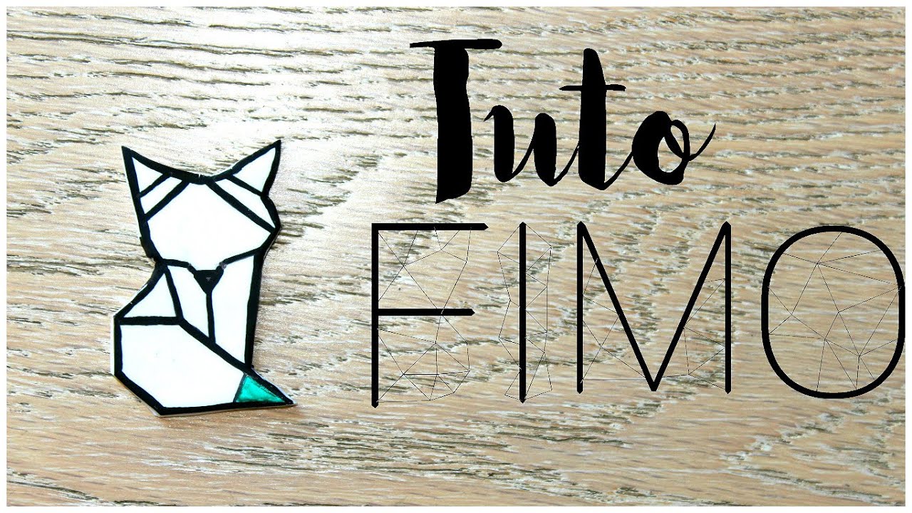 [Tuto fimo] -Broche renard géométrique♥