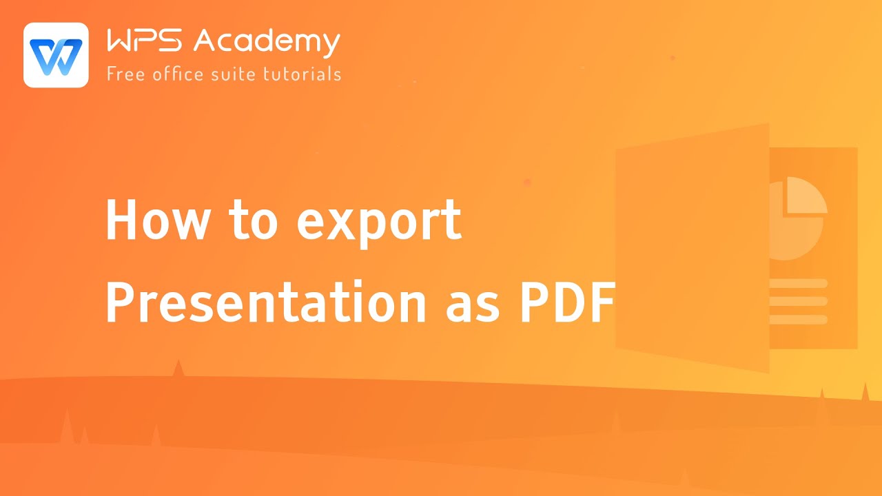 [WPS Academy] 1.6.3 PPT:How to export Presentation as PDF
