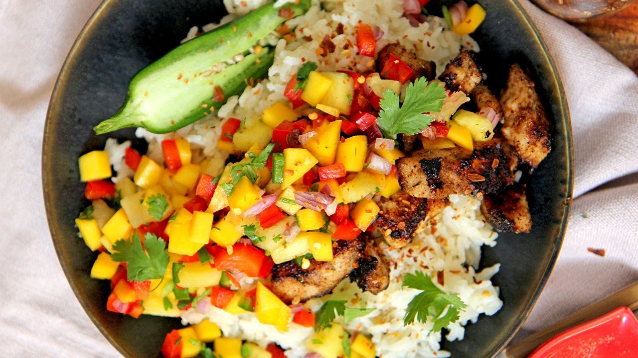 Laura Vitale's Jerk Chicken Bowls