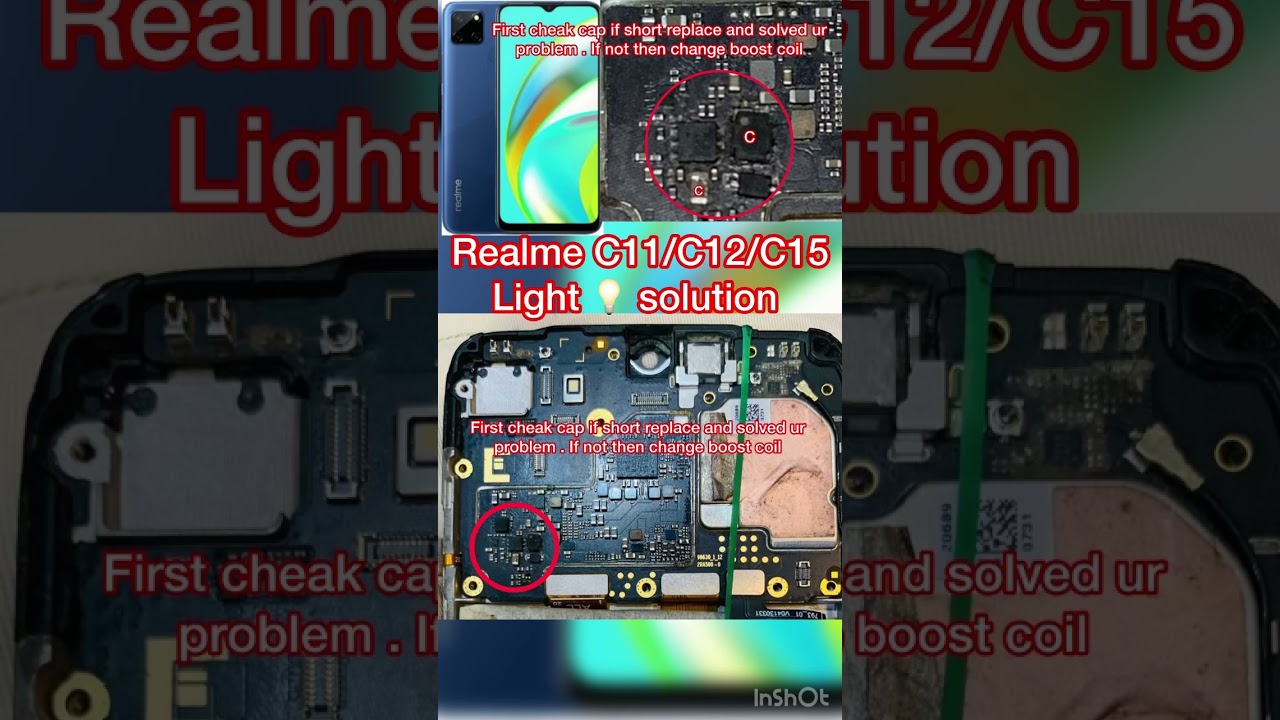 Realme c11/c12/c15 light solution || Realme c12 light 💡 solution #youtubeshorts #ytshorts #c11light