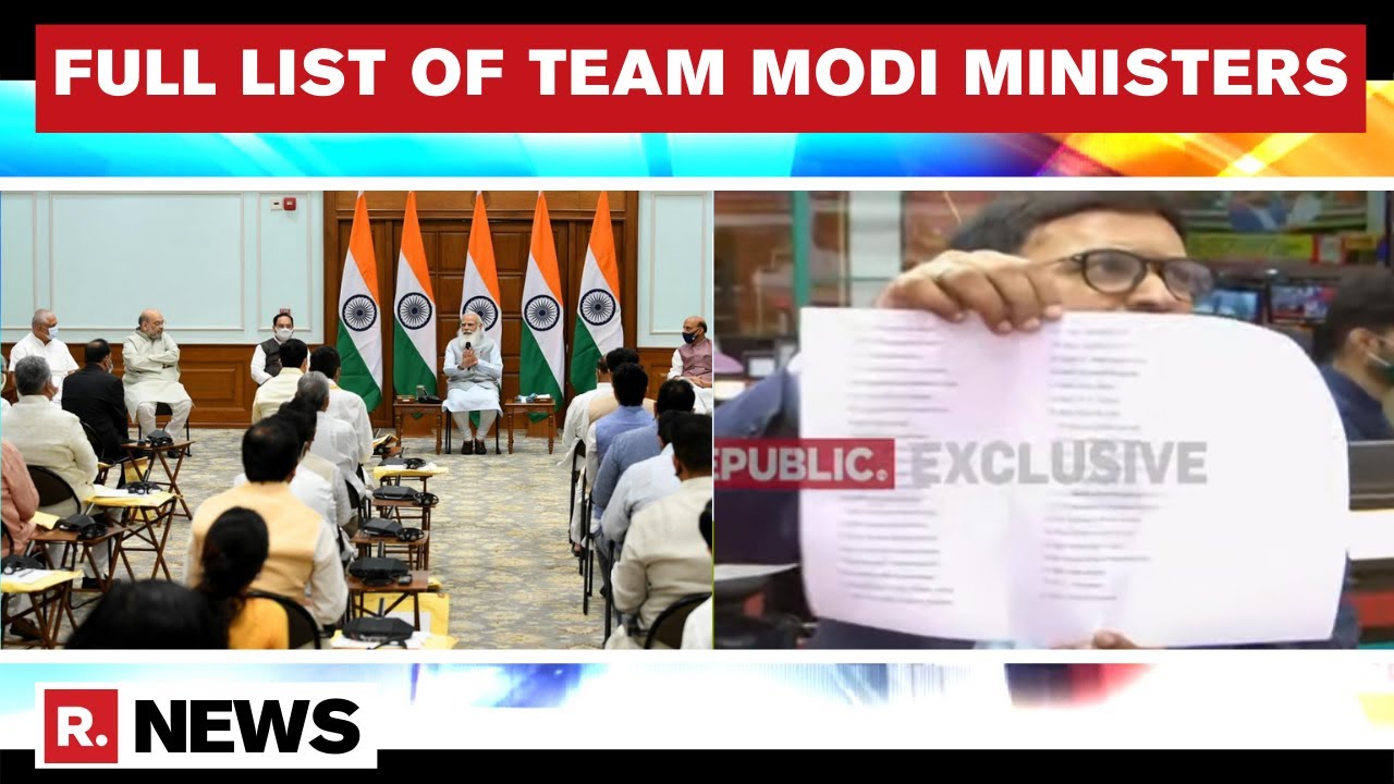 List Of All 43 Ministers Of New Modi Cabinet Accessed Ahead Of Oath Ceremony | Republic TV