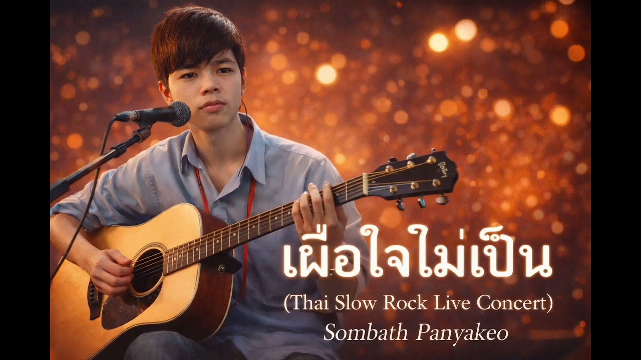 เผื่อใจไม่เป็น | Slow Rock Live| By: Sombath Panyakeo