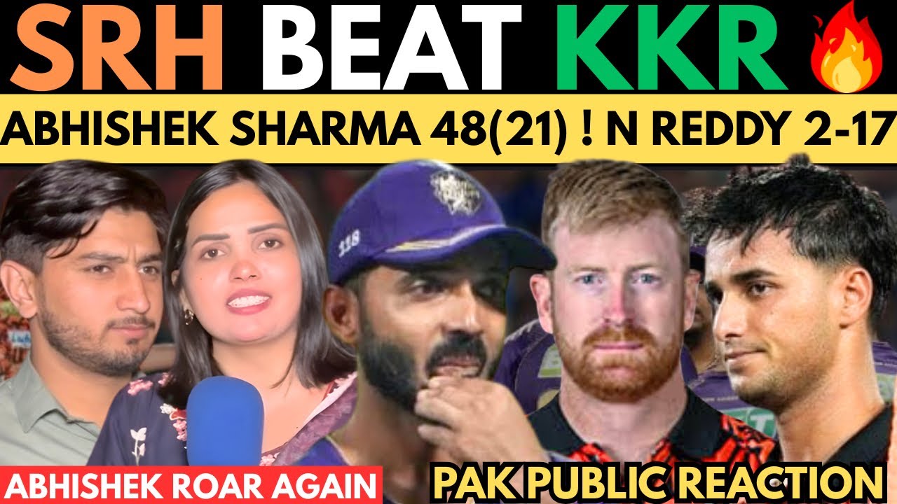 SRH 227/8 Beat KKR IPL 2026 ! TERROR OF ABHISHEK 48(21) REDDY 2-17 ! PAK PUBLIC REACTION 